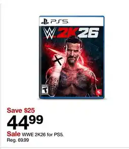 Target WWE 2K26 for PS5 offer