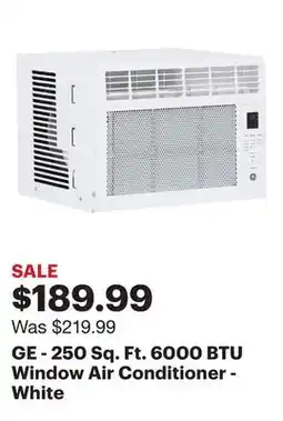 Best Buy GE - 250 Sq. Ft. 6000 BTU Window Air Conditioner - White offer