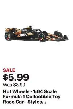 Best Buy Hot Wheels - 1:64 Scale Formula 1 Collectible Toy Race Car - Styles May Vary offer
