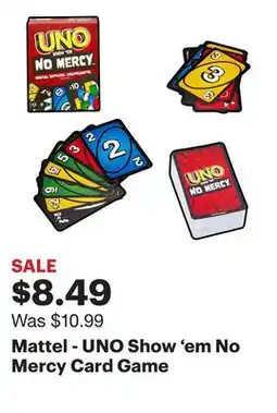 Best Buy Mattel - UNO Show 'em No Mercy Card Game offer