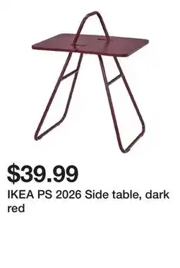 Ikea IKEA PS 2026 Side table, dark red offer