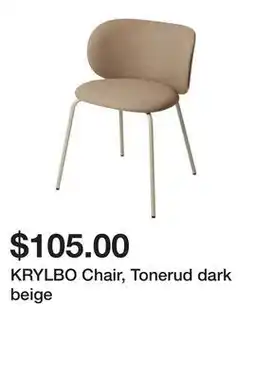 Ikea KRYLBO Chair, Tonerud dark beige offer