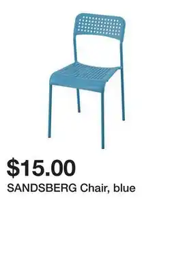 Ikea SANDSBERG Chair, blue offer