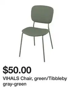 Ikea VIHALS Chair, green/Tibbleby gray-green offer