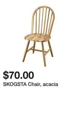 Ikea SKOGSTA Chair, acacia offer