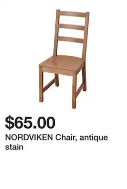Ikea NORDVIKEN Chair, antique stain offer