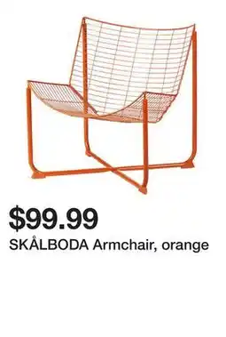 Ikea SKÅLBODA Armchair, orange offer