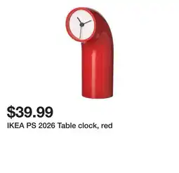 Ikea IKEA PS 2026 Table clock, red offer