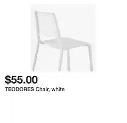 Ikea TEODORES Chair, white offer