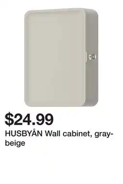 Ikea HUSBYÅN Wall cabinet, gray-beige offer