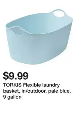 Ikea TORKIS Flexible laundry basket, in/outdoor, pale blue, 9 gallon offer