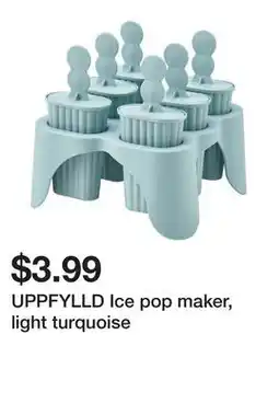 Ikea UPPFYLLD Ice pop maker, light turquoise offer