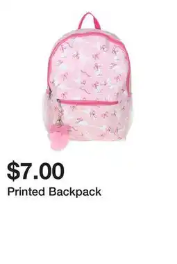 Five Below Printed Backpack offer
