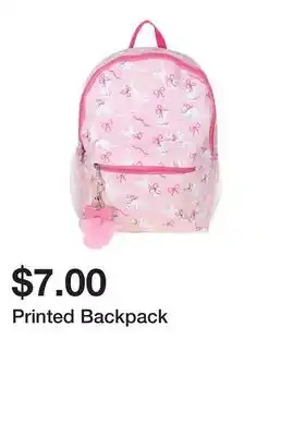 Five Below Printed Backpack offer
