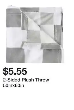 Five Below 2-Sided Plush Throw 50inx60in offer