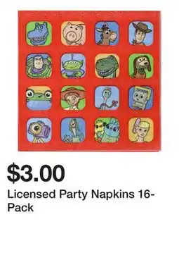 Five Below Licensed Party Napkins 16-Pack offer