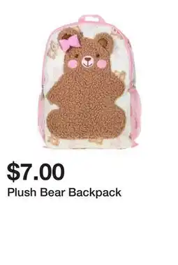 Five Below Plush Bear Backpack offer