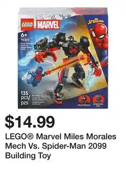 Five Below LEGO Marvel Miles Morales Mech Vs. Spider-Man 2099 Building Toy offer