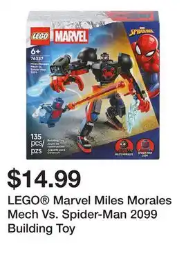 Five Below LEGO Marvel Miles Morales Mech Vs. Spider-Man 2099 Building Toy offer