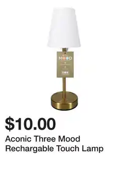 Five Below Aconic Three Mood Rechargable Touch Lamp offer