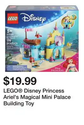 Five Below LEGO Disney Princess Ariel's Magical Mini Palace Building Toy offer