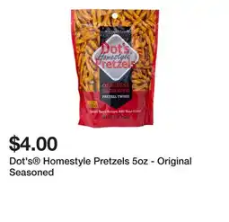 Five Below Dot's Homestyle Pretzels 5oz - Original Seasoned offer