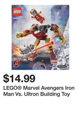 Five Below LEGO Marvel Avengers Iron Man Vs. Ultron Building Toy offer