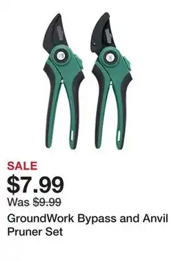 Tractor Supply Company GroundWork Bypass and Anvil Pruner Set offer