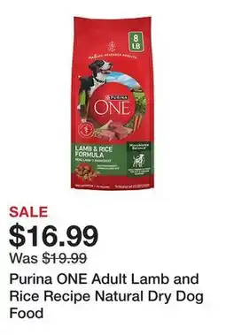 Tractor Supply Company Purina ONE Adult Lamb and Rice Recipe Natural Dry Dog Food offer