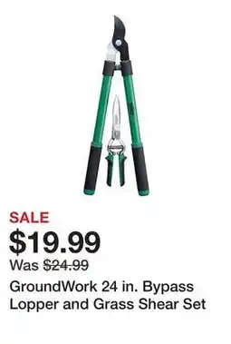 Tractor Supply Company GroundWork 24 in. Bypass Lopper and Grass Shear Set offer