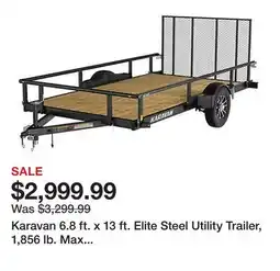 Tractor Supply Company Karavan 6.8 ft. x 13 ft. Elite Steel Utility Trailer, 1,856 lb. Max Capacity offer