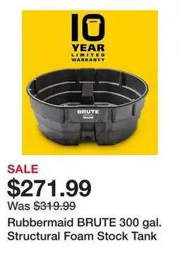 Tractor Supply Company Rubbermaid BRUTE 300 gal. Structural Foam Stock Tank offer