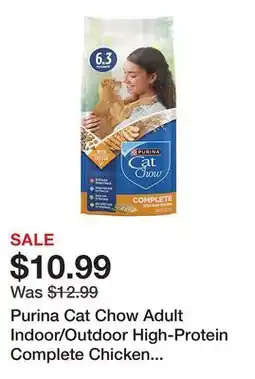 Tractor Supply Company Purina Cat Chow Adult Indoor/Outdoor High-Protein Complete Chicken Recipe Dry Cat Food offer