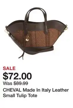 Marshalls CHEVAL Made In Italy Leather Small Tulip Tote offer
