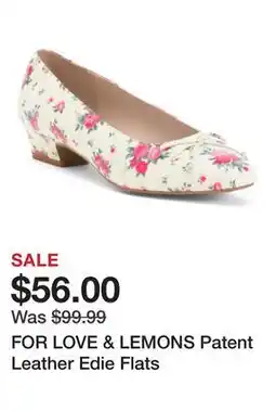 Marshalls FOR LOVE & LEMONS Patent Leather Edie Flats offer
