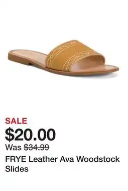 Marshalls FRYE Leather Ava Woodstock Slides offer