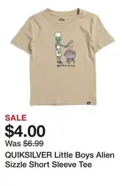 Marshalls QUIKSILVER Little Boys Alien Sizzle Short Sleeve Tee offer