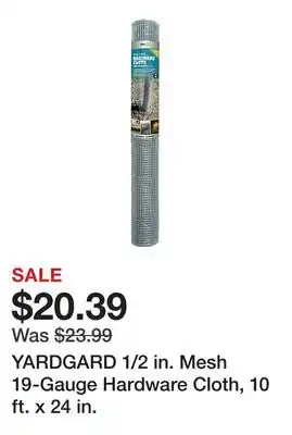 Tractor Supply Company YARDGARD 1/2 in. Mesh 19-Gauge Hardware Cloth, 10 ft. x 24 in offer