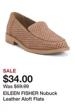 Marshalls EILEEN FISHER Nubuck Leather Aloft Flats offer