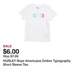 Marshalls HURLEY Boys Americana Ombre Typography Short Sleeve Tee offer