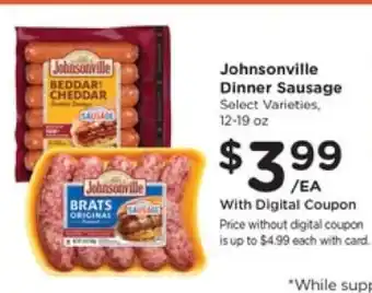 Pick'n Save Johnsonville Dinner Sausage offer