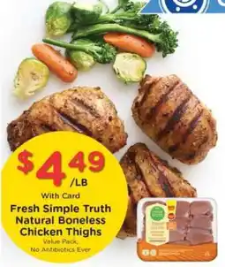 Pick'n Save Fresh Simple Truth Natural Boneless Chicken Thighs offer