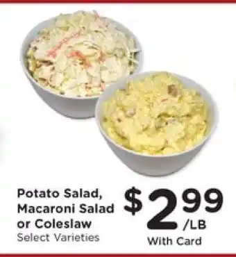 Pick'n Save Potato Salad, Macaroni Salad or Coleslaw offer