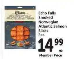 Safeway Echo Falls Smoked Norwegian Atlantic Salmon Slices offer