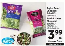 Safeway Taylor Farms Chopped Salad Kit / Fresh Express Chopped Salad Kit offer