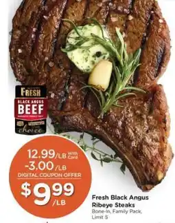 Pick'n Save Fresh Black Angus Ribeye Steaks offer