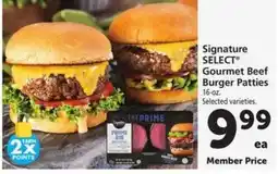 Safeway Signature SELECT Gourmet Beef Burger Patties offer