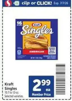 Safeway Kraft Singles offer