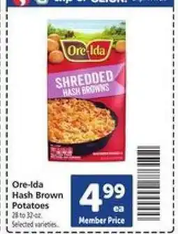 Safeway Ore-Ida Hash Brown Potatoes offer