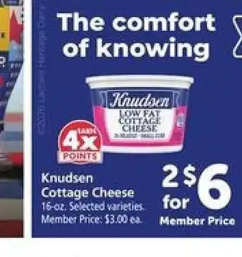 Safeway Knudsen Cottage Cheese offer